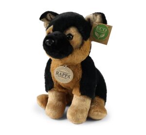 Rappa Plyšový pes německý ovčák sedící 23 cm SOFT COLLECTION, ECO-FRIENDLY